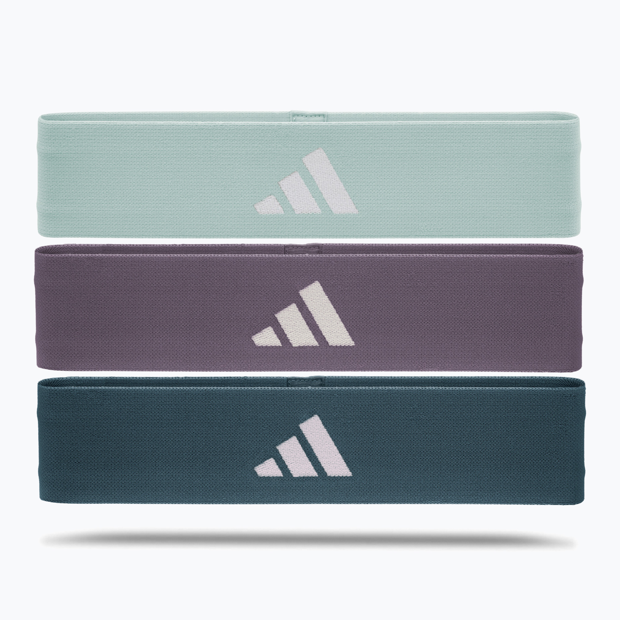Set de elastice pentru exerciții adidas Resistance Band 3 szt. green/ violet/ blue (Resistance Band ADTB-10711-NL)