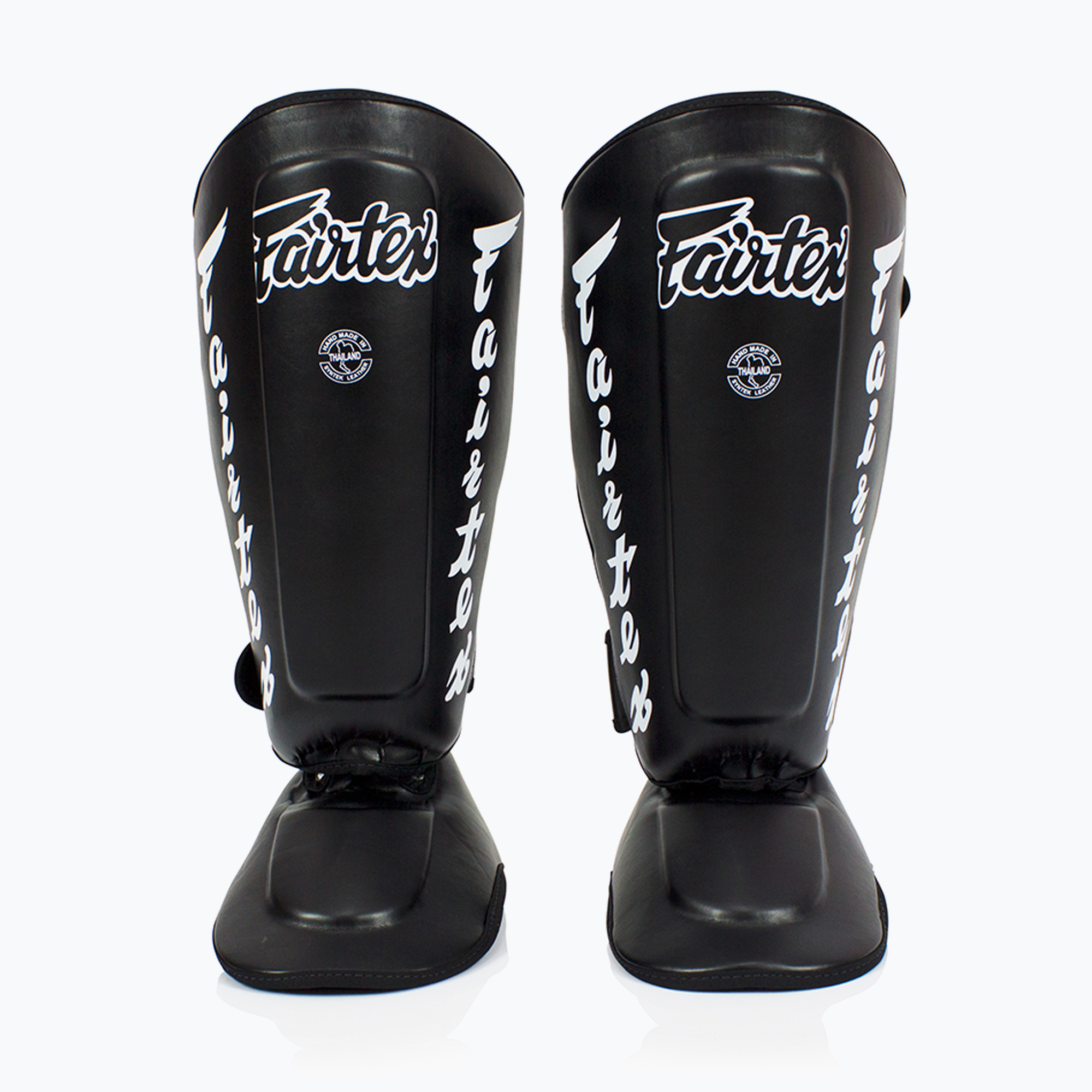 Fairtex Detașabil In-Step Shin Pads A.K.A. tibia protectori. "Twister" negru (Detachable In-Step Shin Pads A.K.A. "Twister" SP7-BK)
