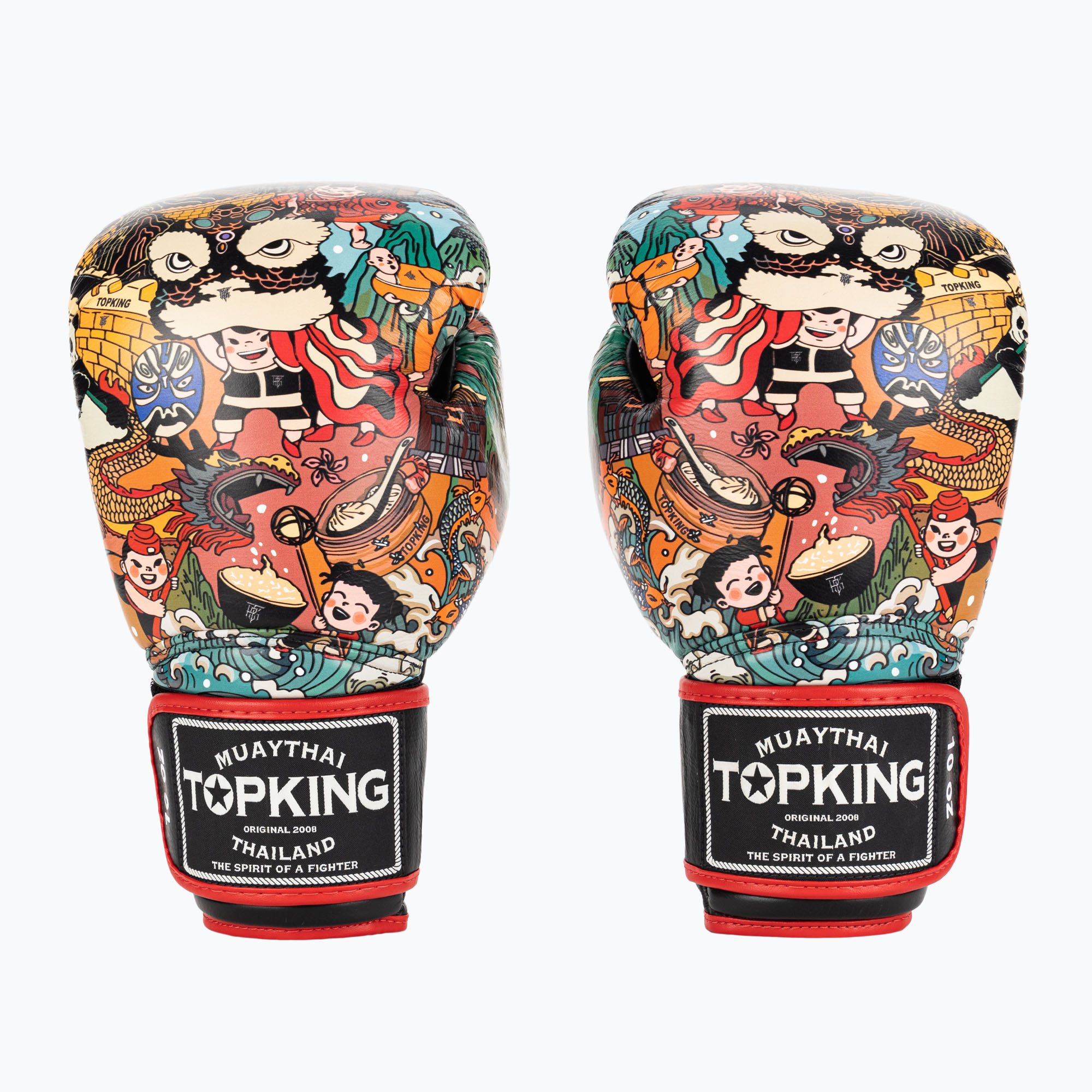 Mănuși de box Top King Boxing Culture black/red TKBGCT-2C2 (Boxing Culture TKBGCT-2C2)