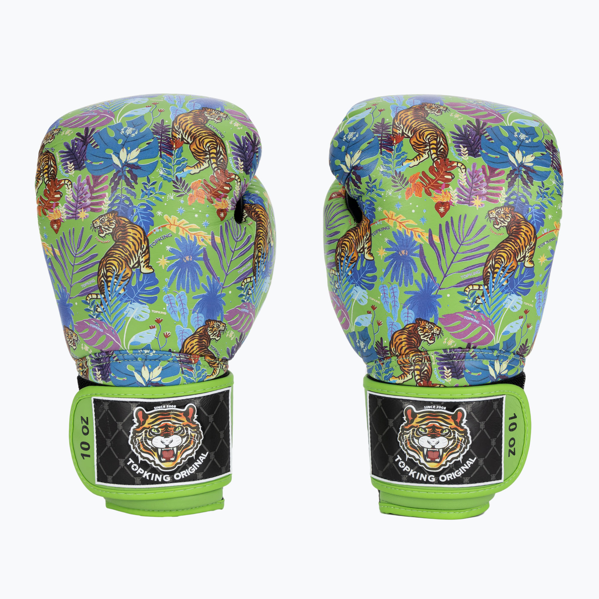 Mănuși de box Top King Boxing Wild Tiger black/green