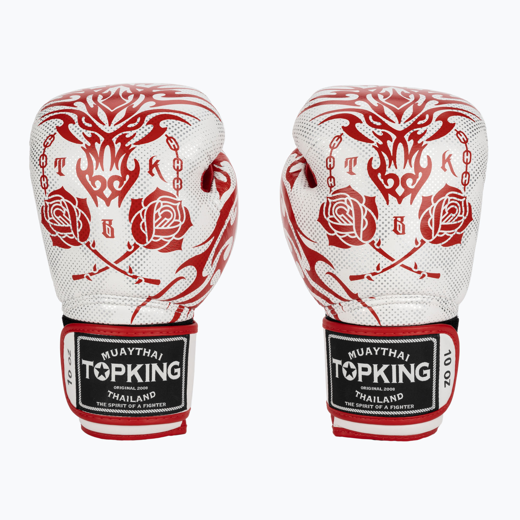 Mănuși de box Top King Boxing Dragon red/white (Boxing Dragon TKBGDG-RD-WH)