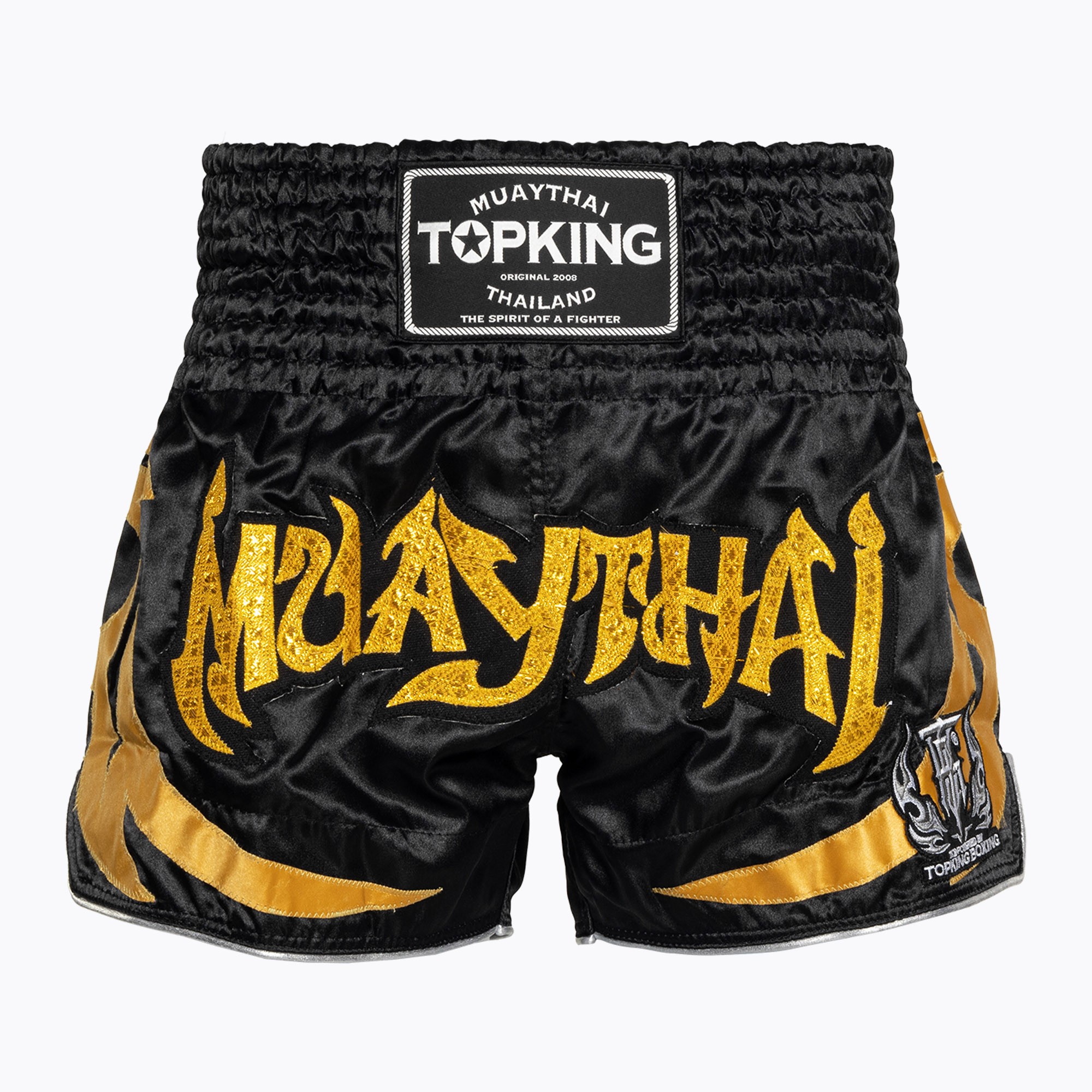 Pantaloni scurți de antrenament Top King Kickboxing black/gold