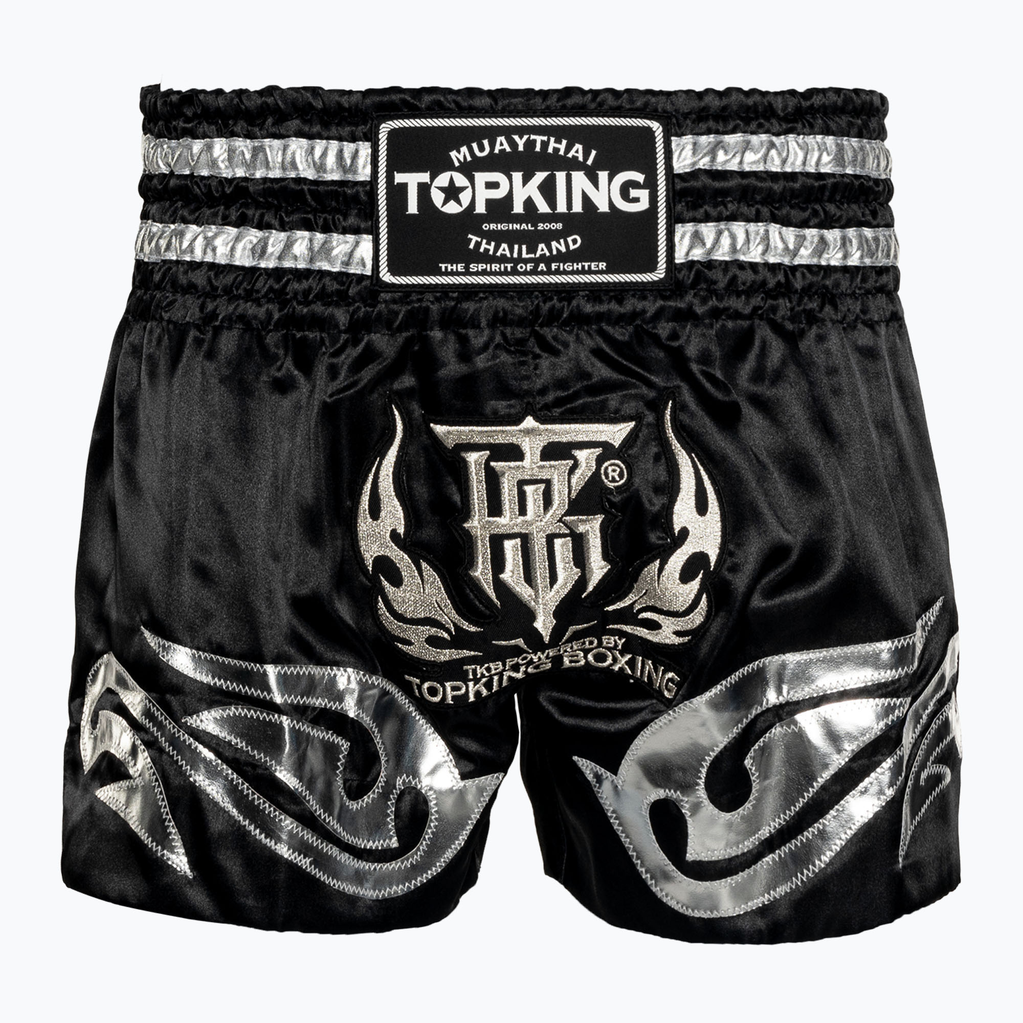 Pantaloni scurți de antrenament  Top King Kickboxing black/silver
