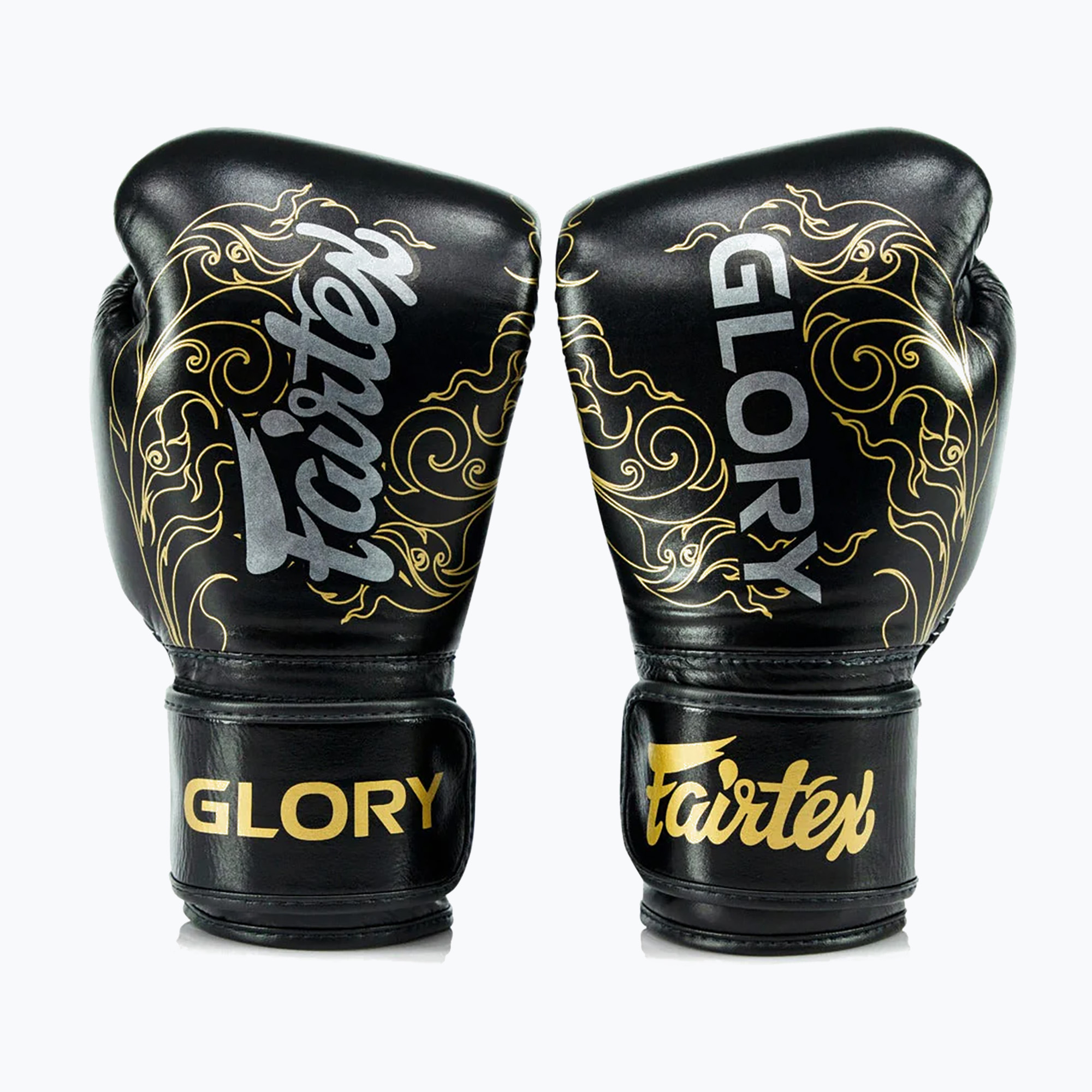 Mănuși de box Fairtex Glory Kickboxing Competition Training Boxing black/gold (Glory Kickboxing Competition Training Boxing BGVG3-BK/GD)