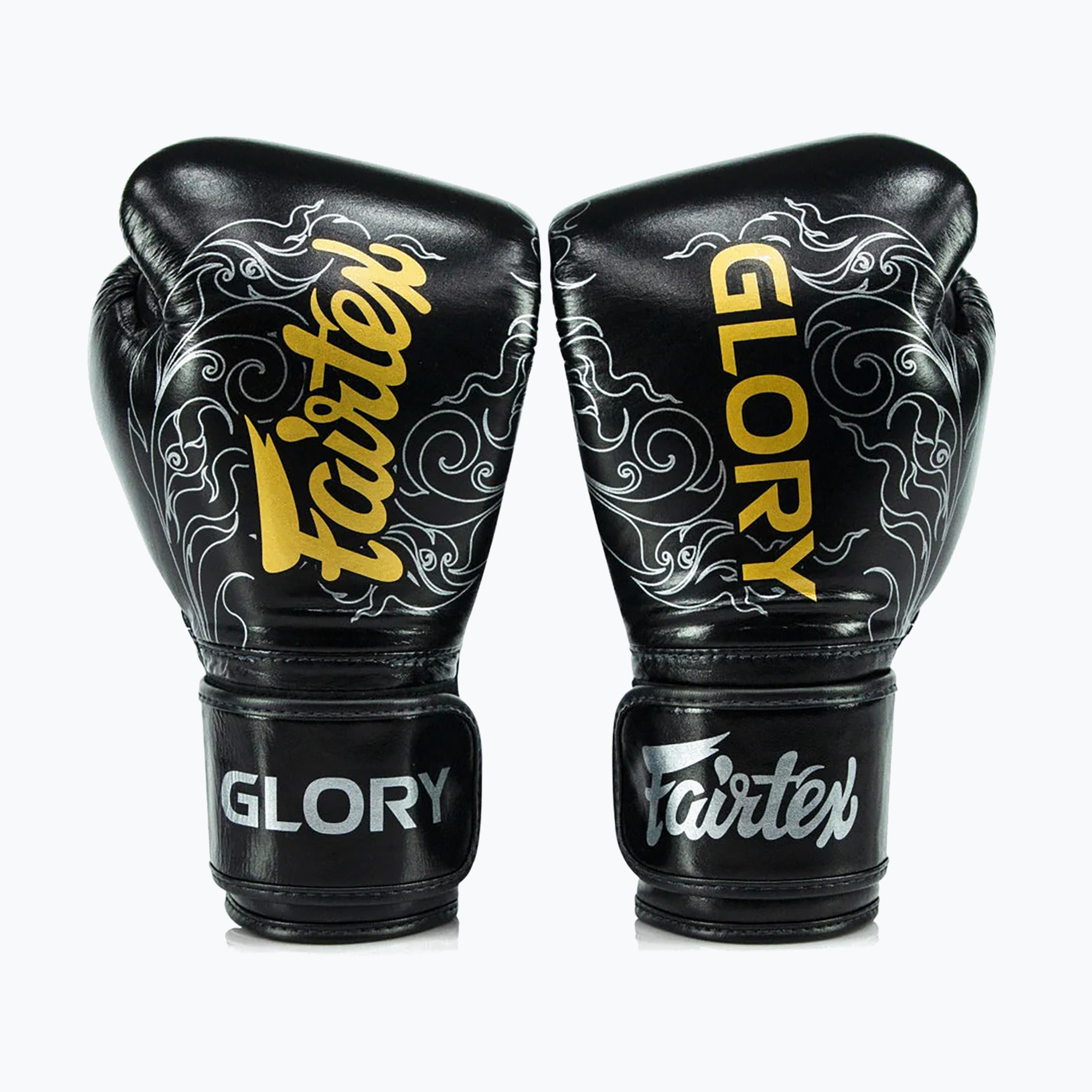 Mănuși de box Fairtex Glory Kickboxing Competition Training Boxing black/silver (Glory Kickboxing Competition Training Boxing BGVG3-BK/SV)