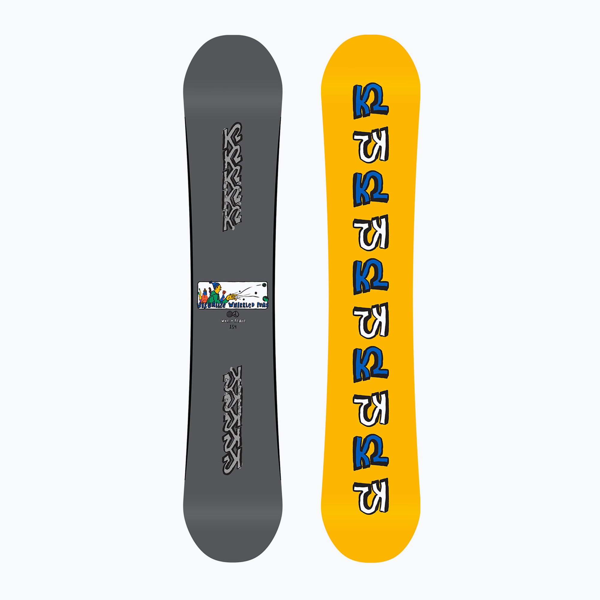 K2 World Peace gri-galben snowboard 11G0043/11