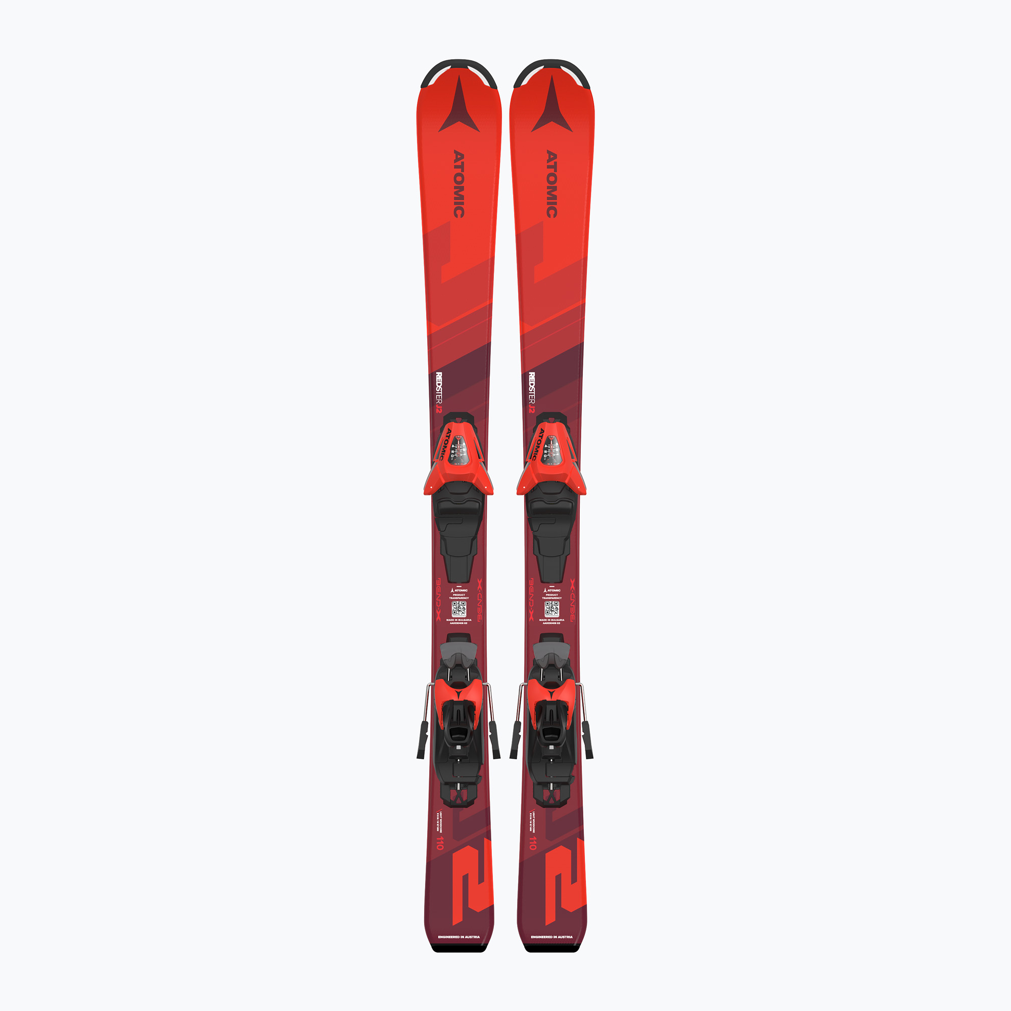 Schiuri de coborâre pentru copii Atomic Redster J2 JTS + legături C5 GW red (Redster J2 JTS + C5 GW AASS03426)