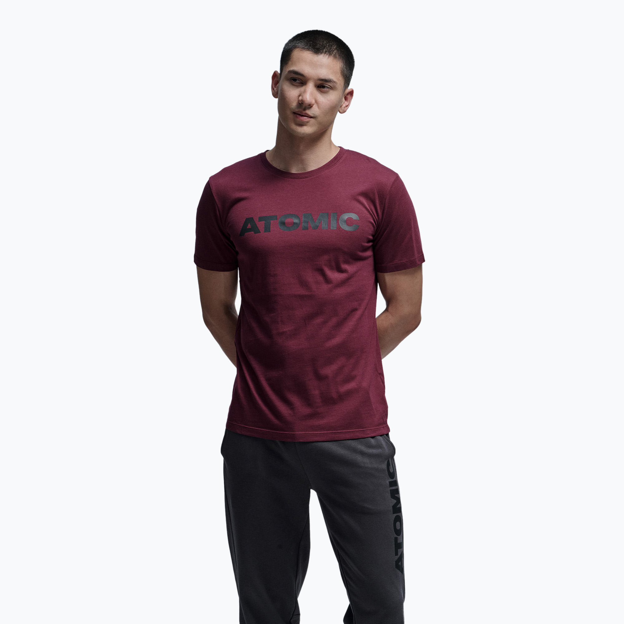 Tricou pentru bărbați Atomic Alps maroon