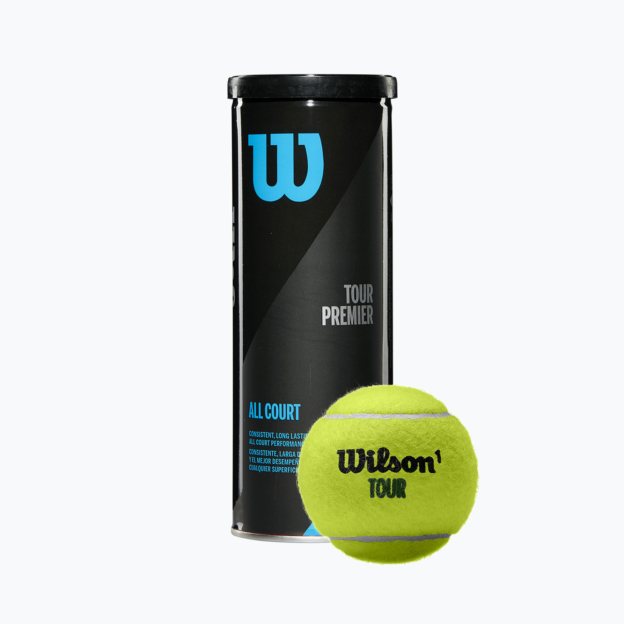 Wilson Tour Premier All Ct Set de mingi de tenis 3 buc galben WRT109400