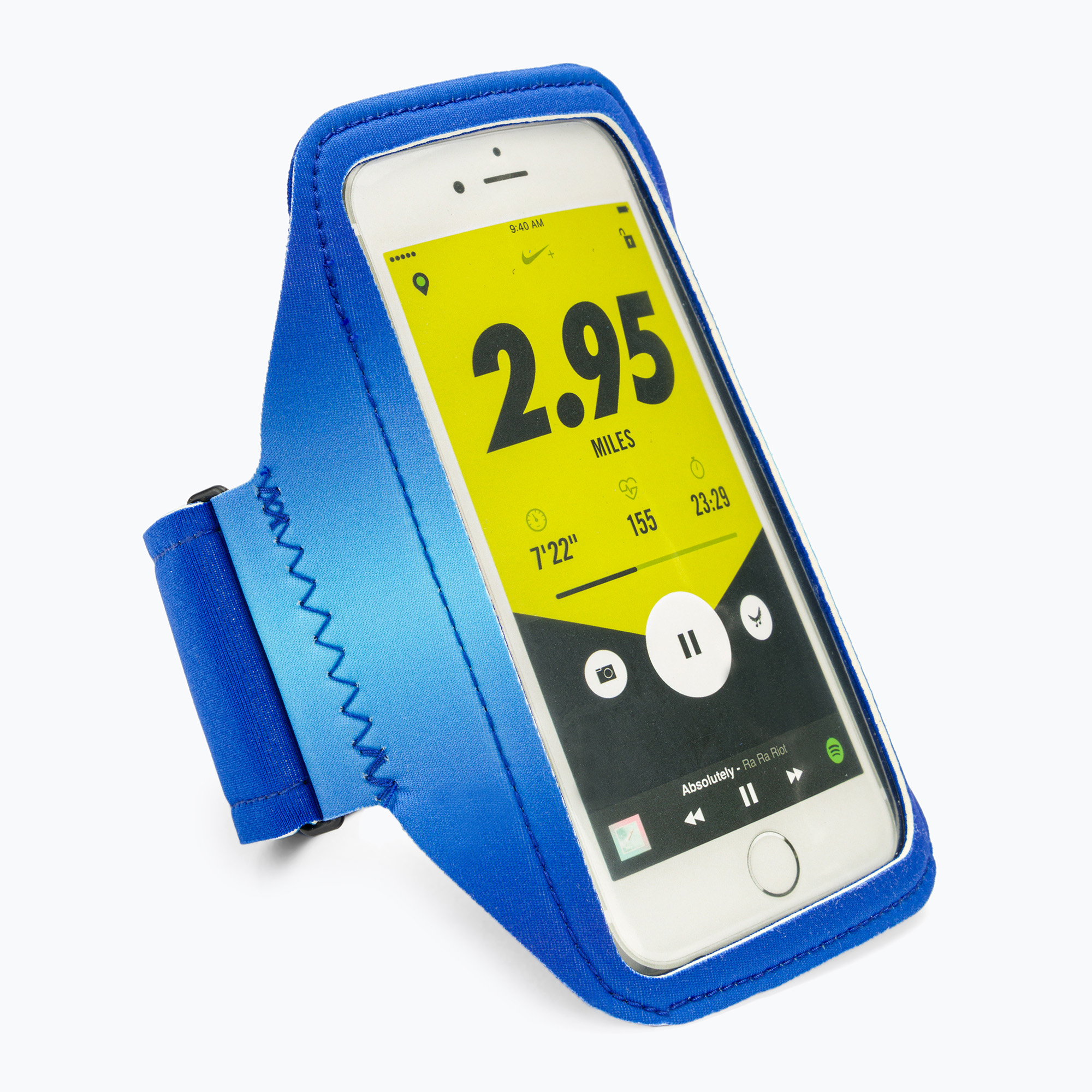 Bandă de braț Nike Lean Band Imprimat albastru capac de telefon N0003570-415
