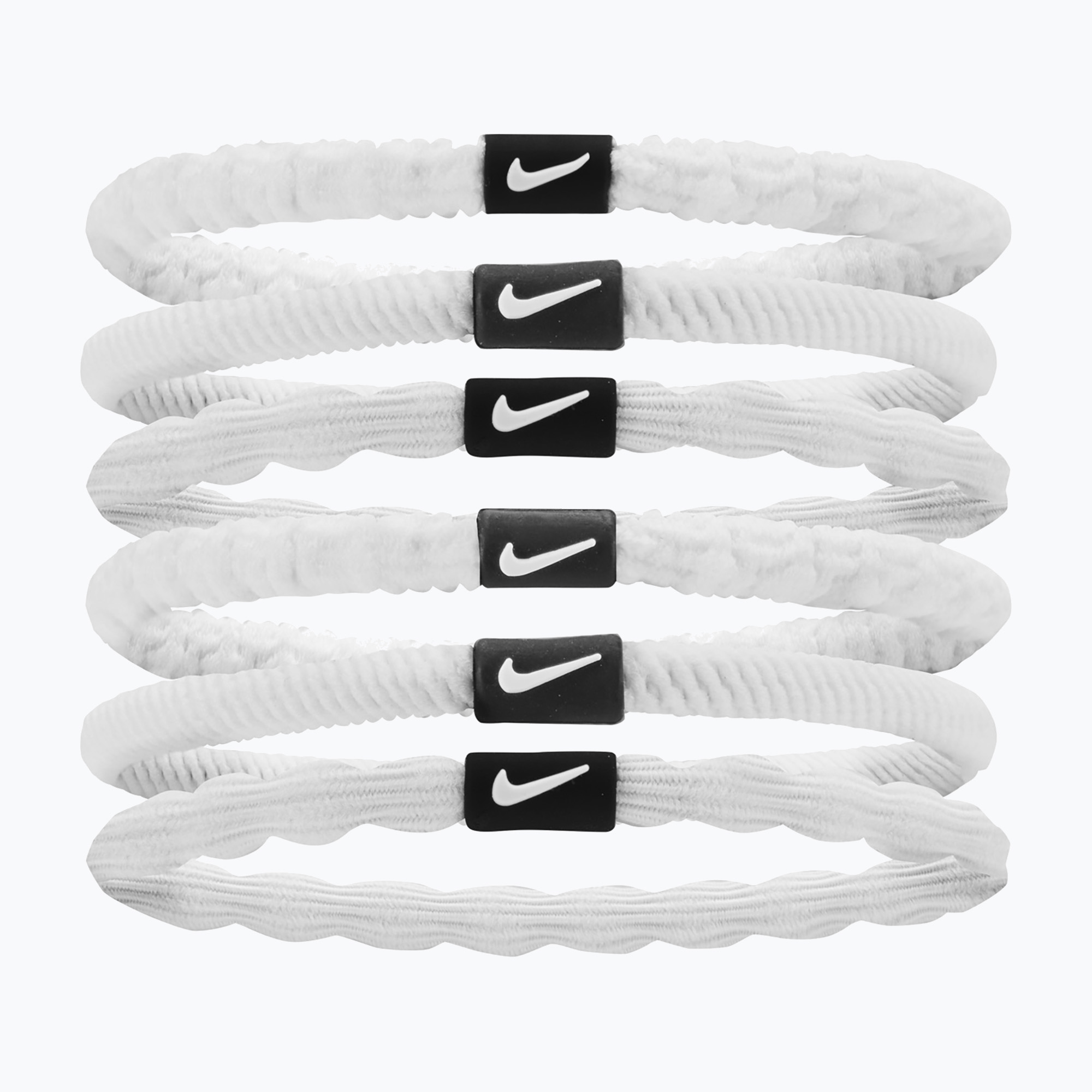 Elastice de păr Nike Flex Hair Tie 6 buc. white/black/white (Flex Hair Tie N1009194-189)