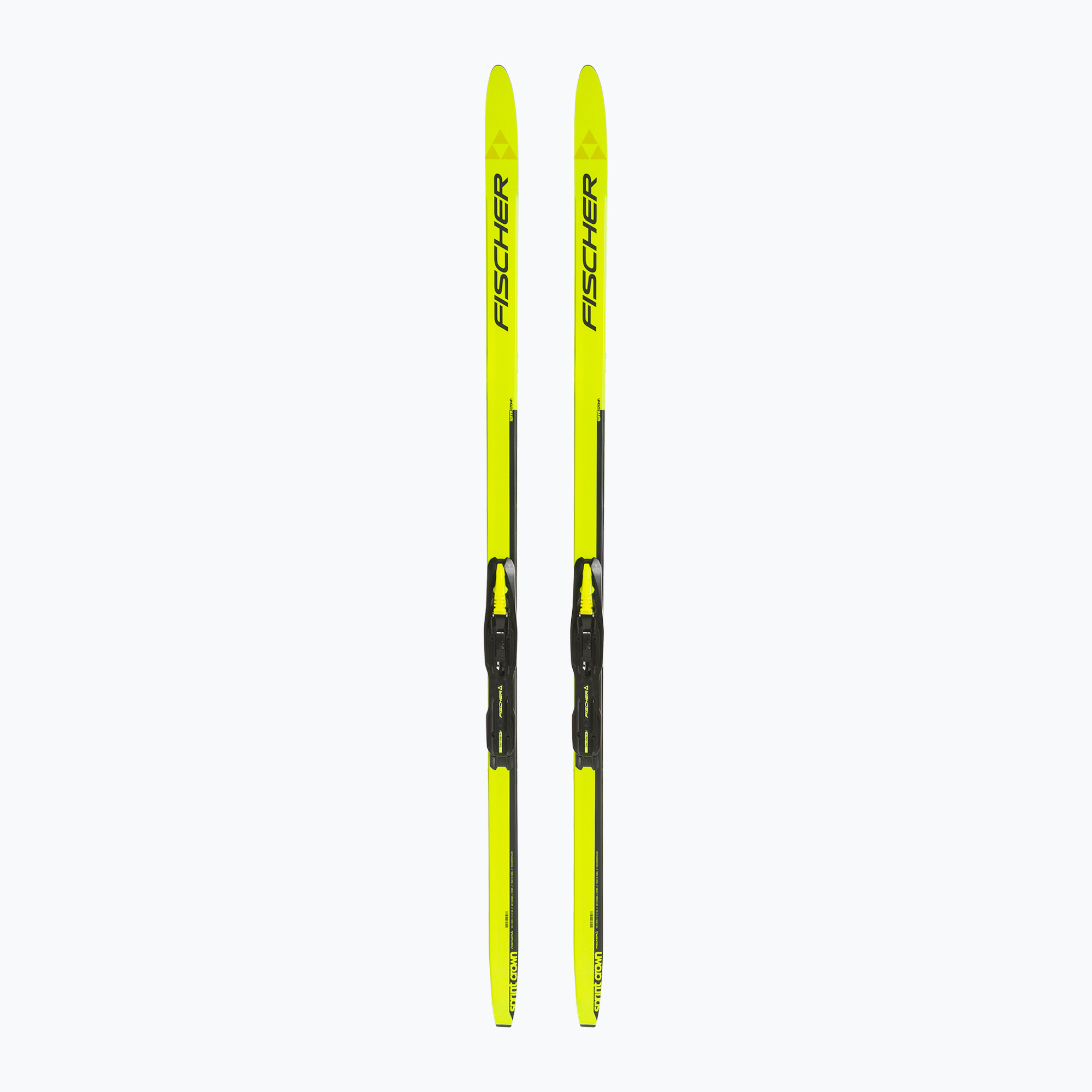 Schiuri de fond pentru copii Fischer Sprint Crown + Tour Step-In Jr yellow/black (Sprint Crown + Tour Step-In Jr NP63023V)