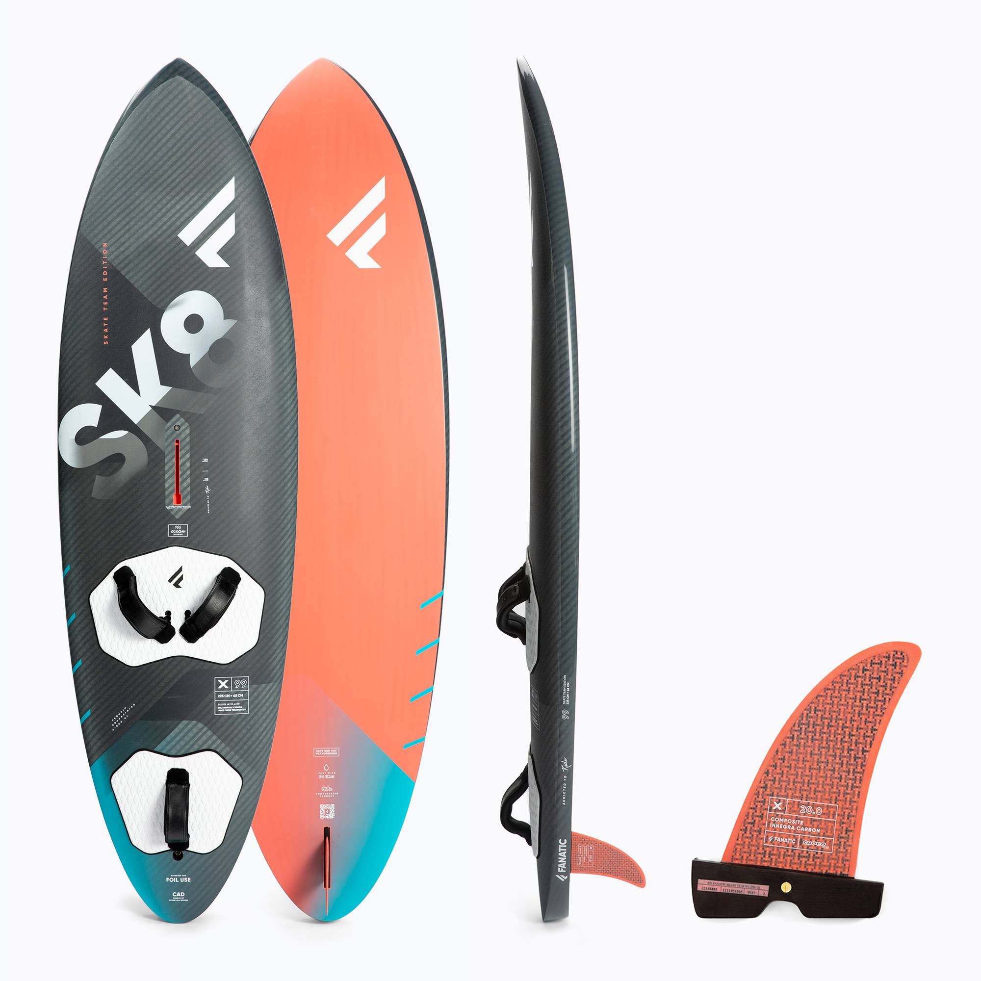 Planșă de windsurfing Fanatic Skate TE Freestyle negru 13220-1008