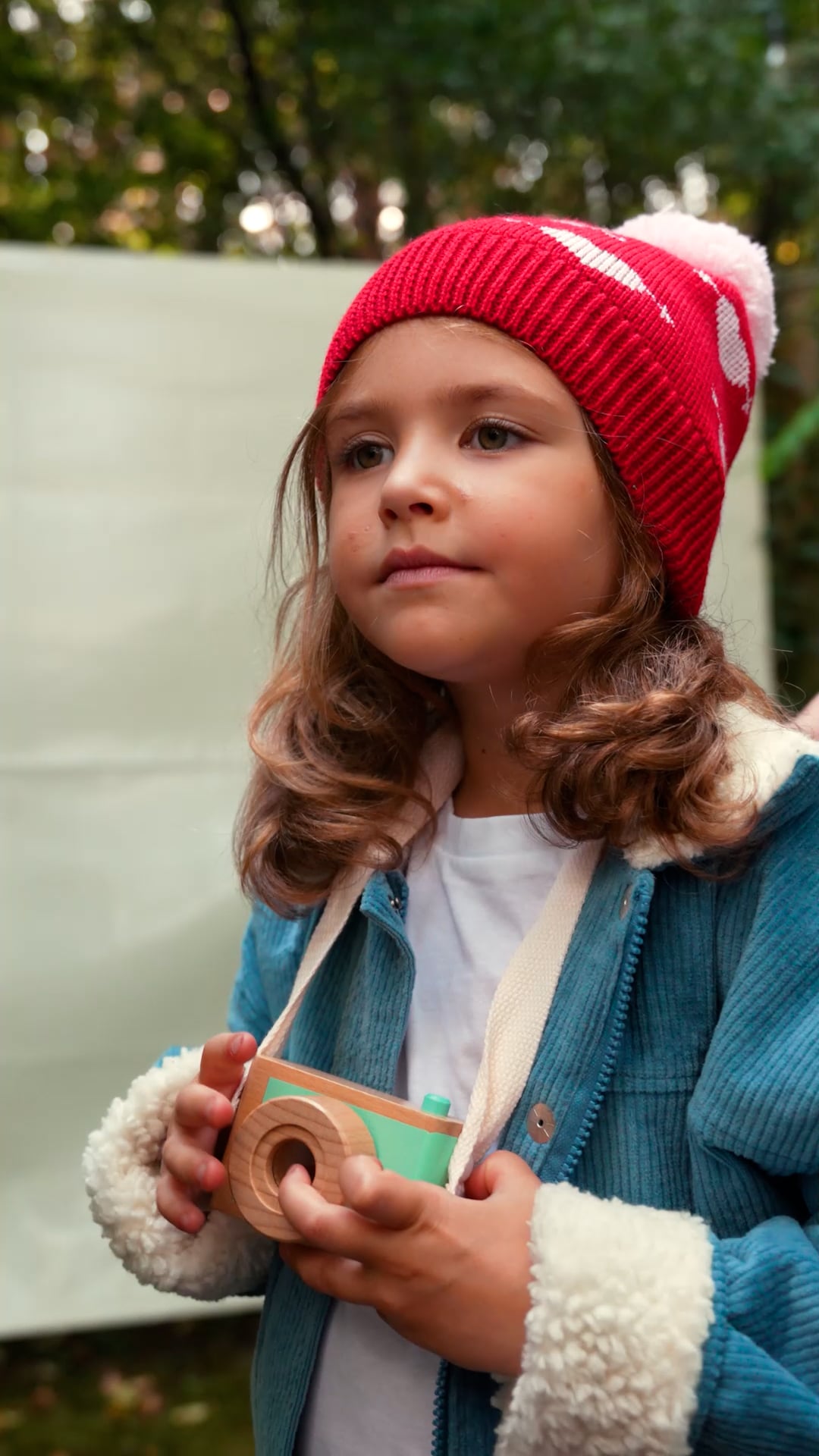 Geacă pentru copii KID STORY Teddy warm red flowers