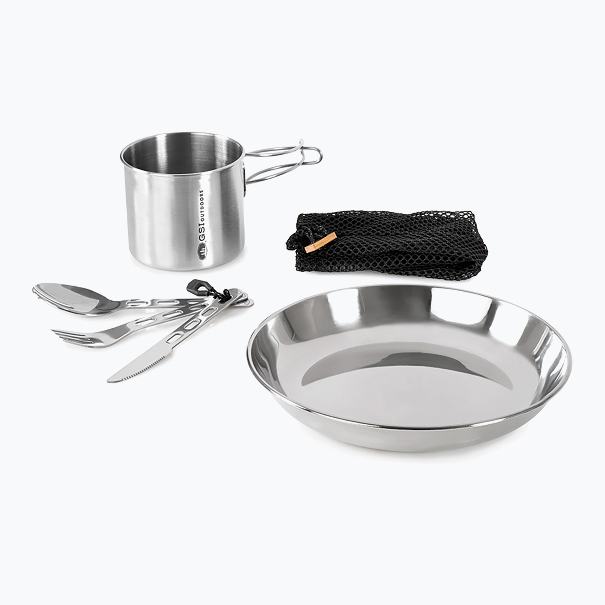Set de vase turistice GSI Outdoors Glacier Stainless (Glacier Stainless 61381)