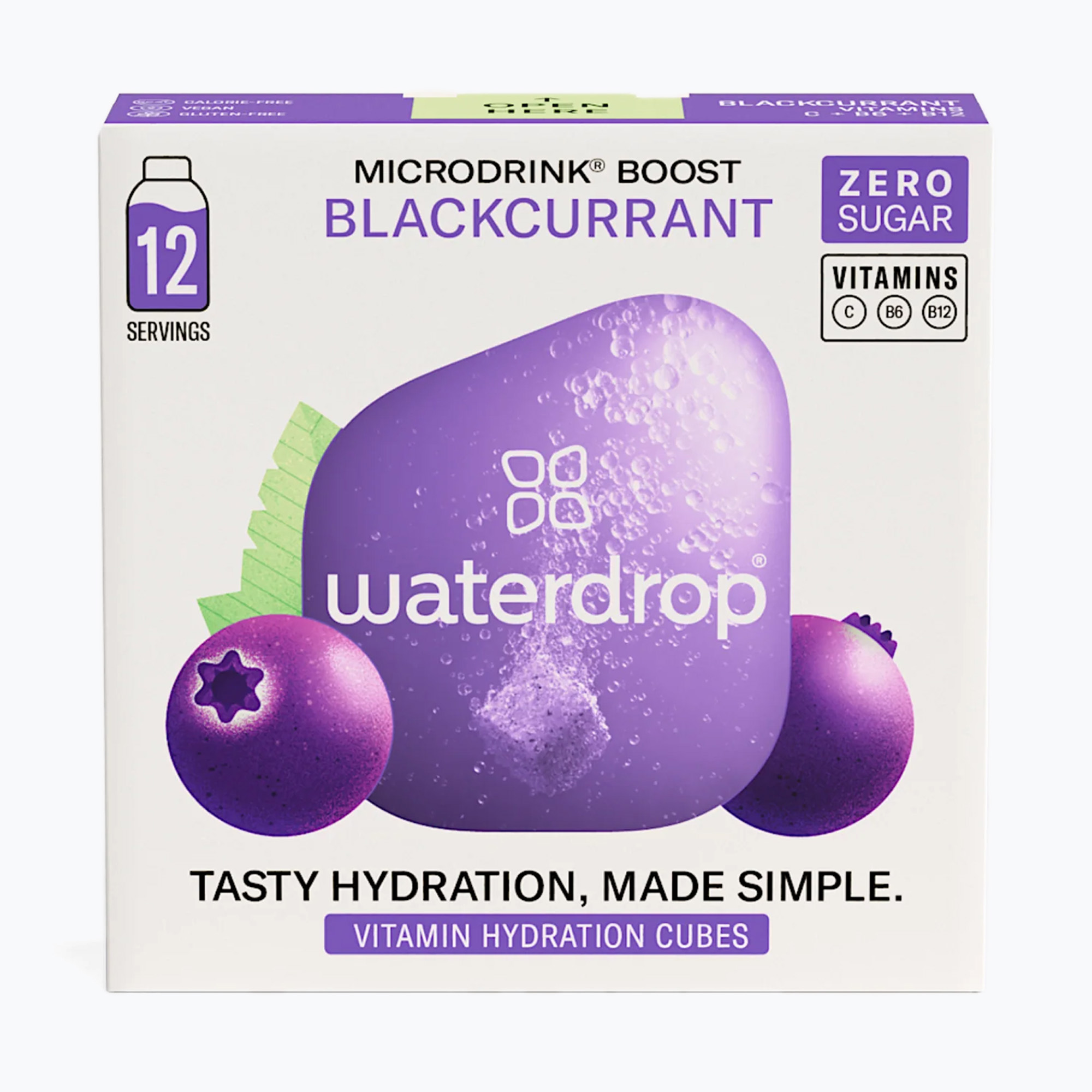 Băutură izotonică waterdrop Microdrink Boost 12 kostek blackurrant/ eldelberry (Microdrink Boost MICROBOOST)