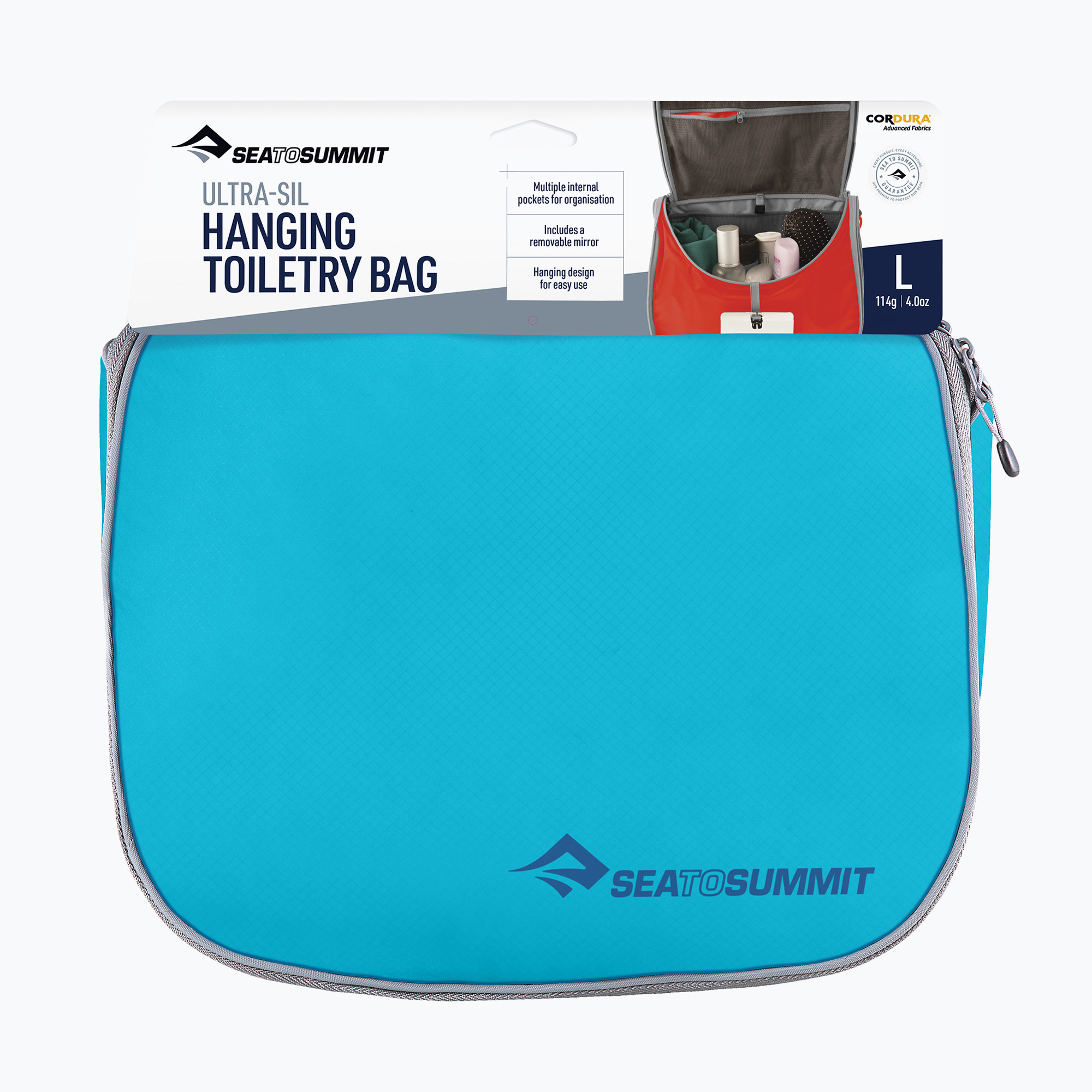 Trusă turistică Sea to Summit Ultra-Sil Hanging Toiletry Bag blue atoll