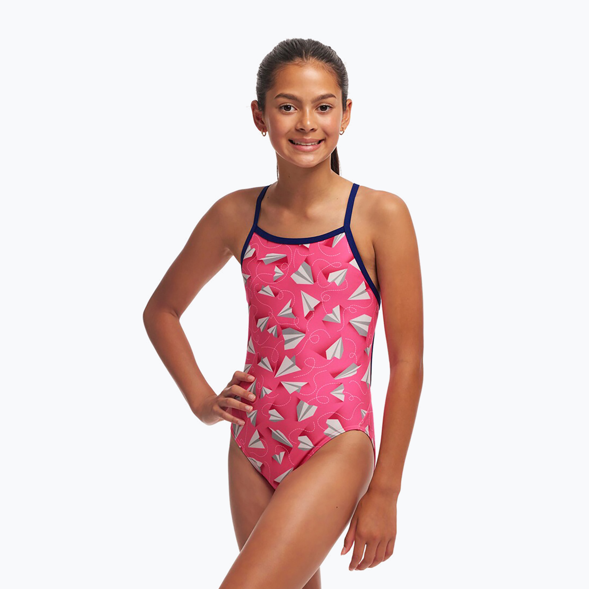 Costum de baie dintr-o piesă pentru copii  Funkita Single Strap One Piece paper pink (Single Strap One Piece FKS030G7199208)