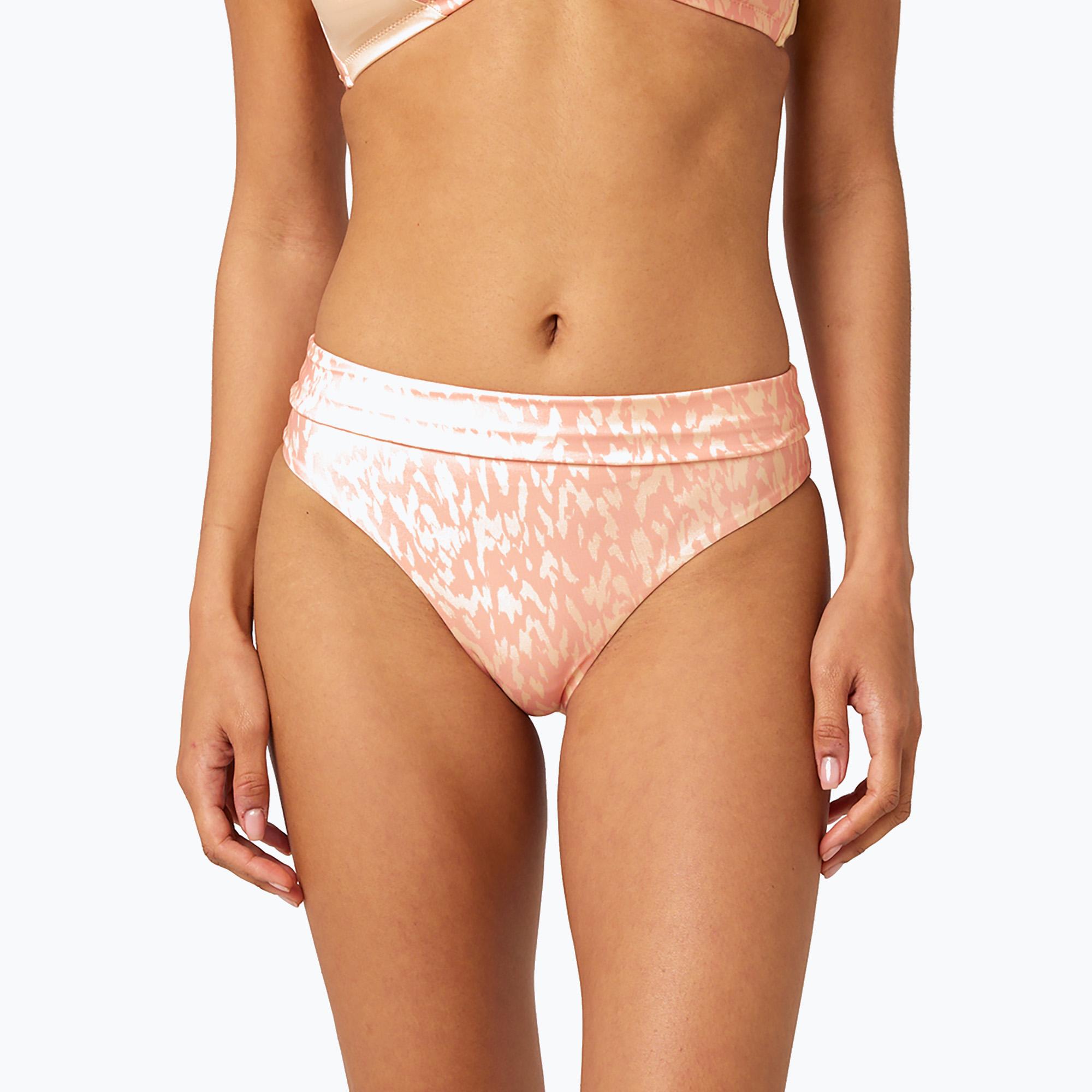 Partea de jos a costumului de baie Rip Curl Classic Surf Roll Up Full Pant 8151 roz-portocalie GSIRZ5 (ClaSSic Surf Roll Up Full Pant GSIRZ5)