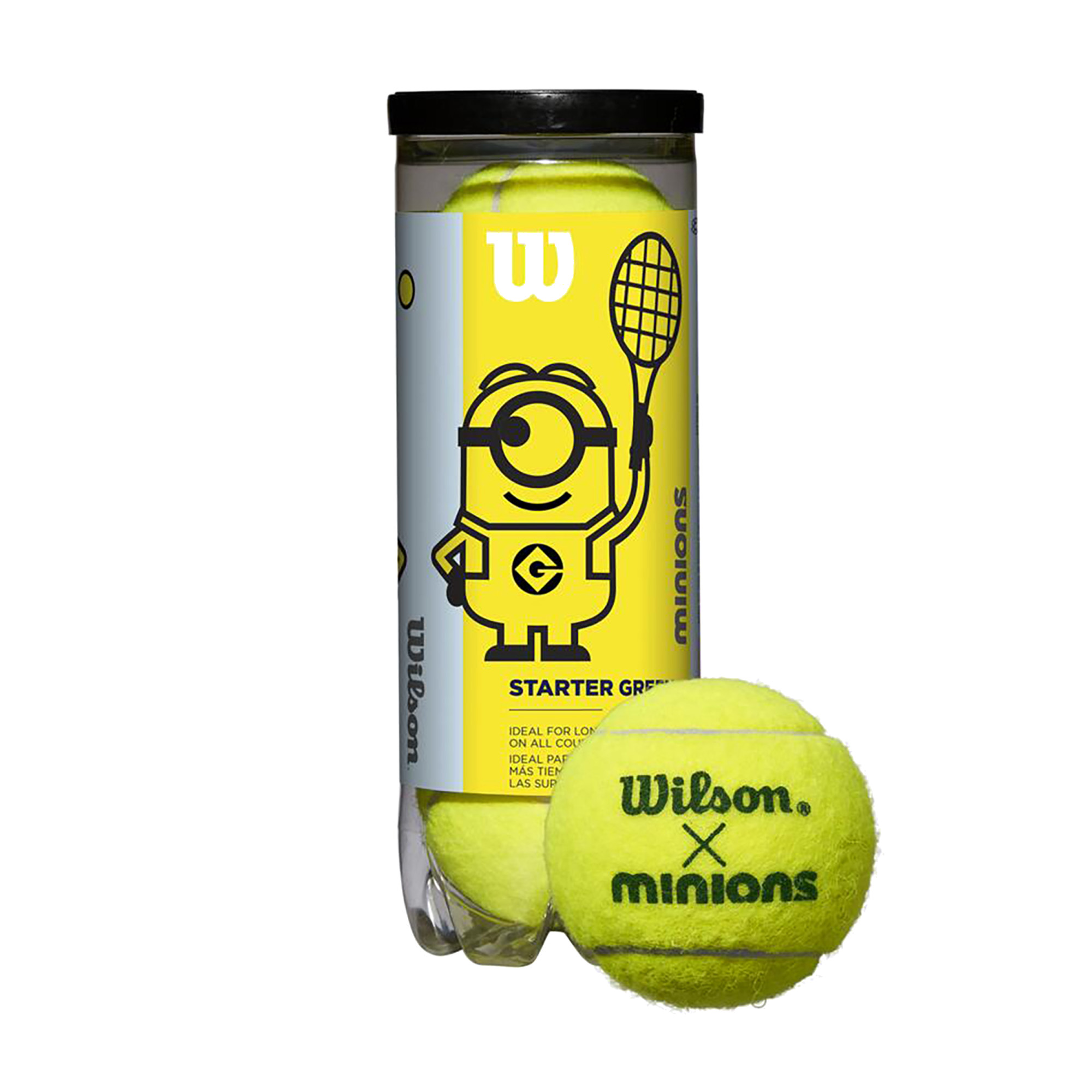 Mingi de tenis pentru copii Wilson 3pc Minioni Etapa 1 verde WR8202501