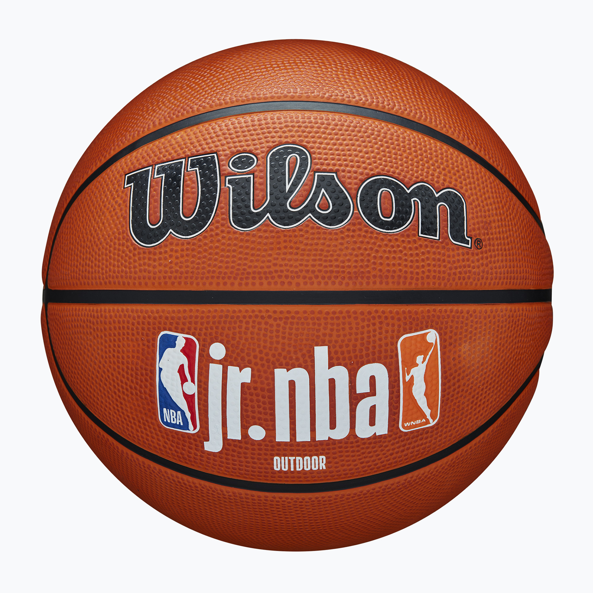 Minge de baschet Wilson NBA JR Fam Logo Authentic Outdoor brown mărime 6 (NBA JR Fam Logo Authentic Outdoor WZ3011801XB6)