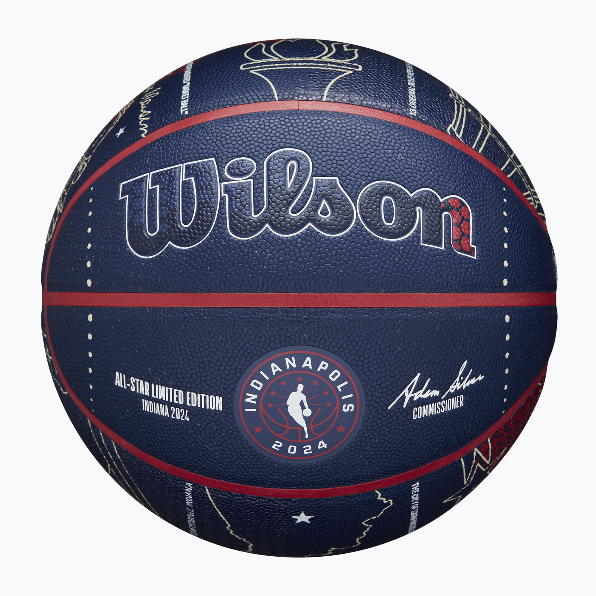 Minge de baschet Wilson 2024 NBA All Star Collector   pudełko brown mărime 7