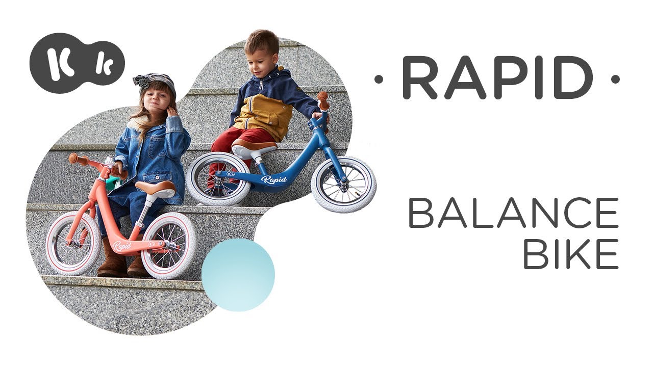 Bicicletă de echilibru Kinderkraft Rapid portocalie KKRRAPICRL0000
