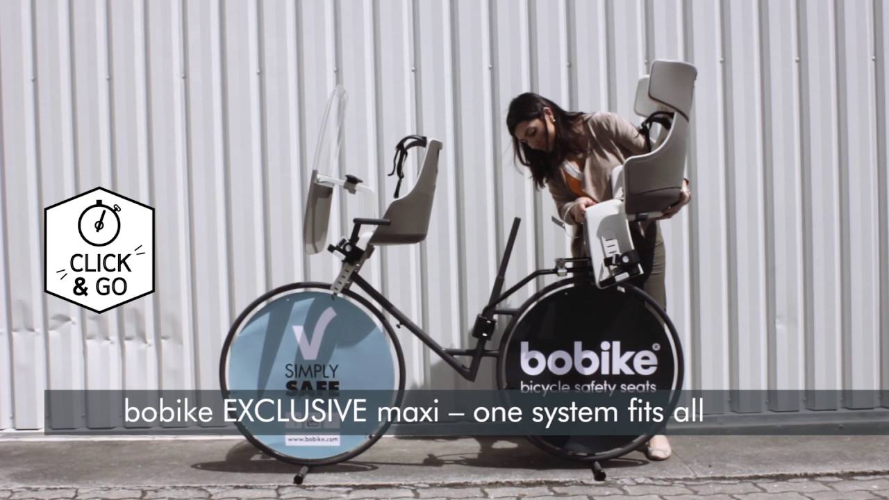 Scaun de bicicletă cu cadru spate bobike Exclusive Maxi Plus 1P negru 8011100018