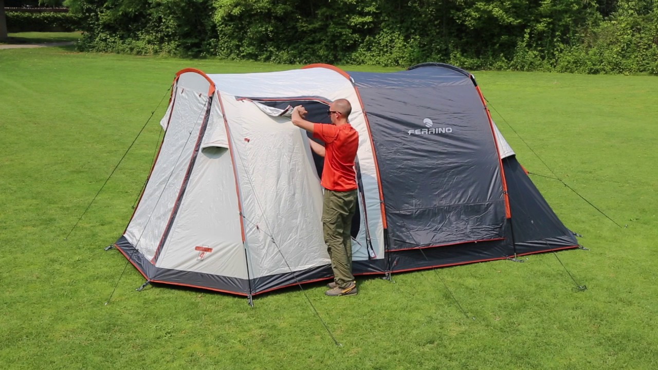 Cort de camping pentru 5-persoane Ferrino  Chanty 5 Deluxe alb 92162CWW