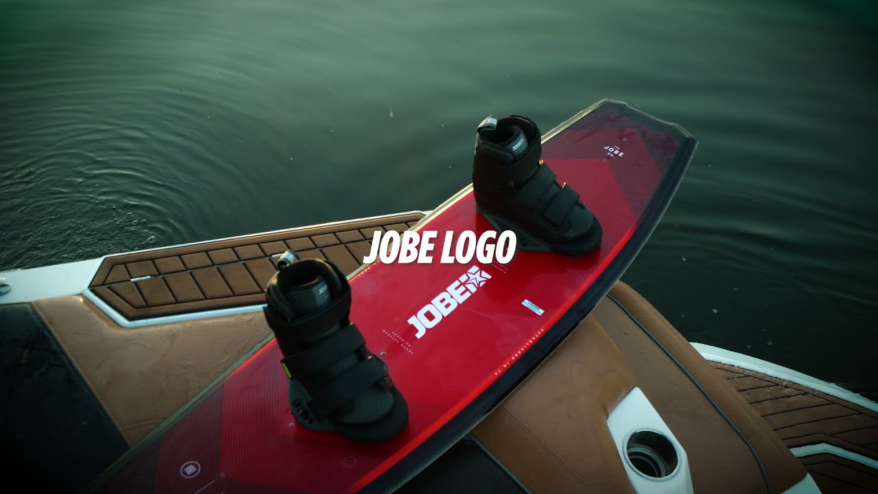 JOBE Wakeboard Logo Wakeboard 138 și set de legături negru/roșu 278822008