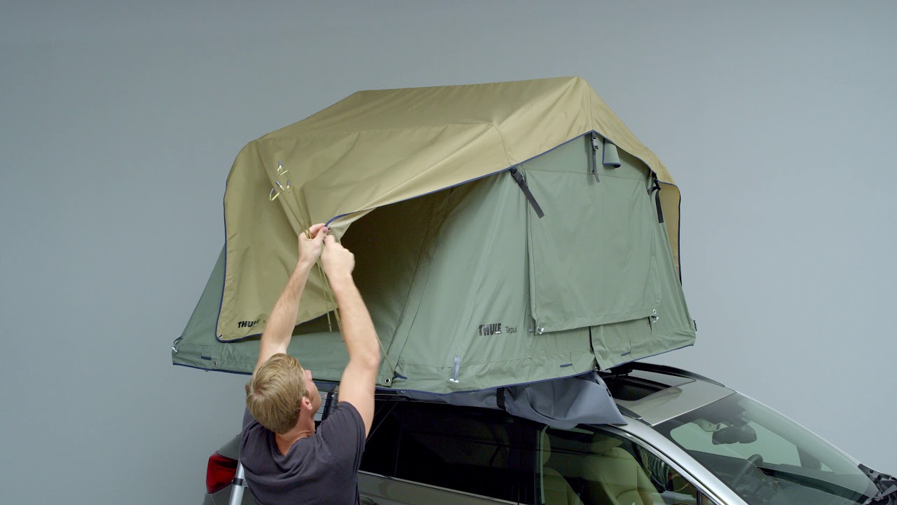 Cort de acoperiș pentru 3 persoane Thule Tepui Kukenam 3 verde 901301