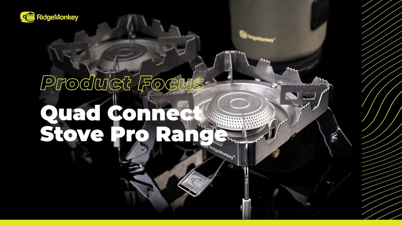 RidgeMonkey Quad Stove Pro argintiu RM183