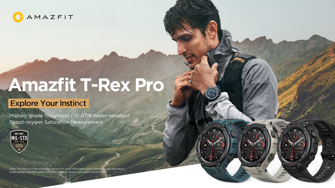 Amazfit T-Rex PRO ceas gri W2013OV3N