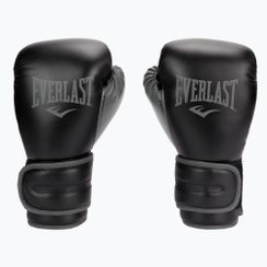 Mănuși de box pentru bărbați EVERLAST Powerlock Pu, negru, EV2200 BLK-10 oz.