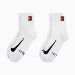 Șosete Nike Court Multiplier Max 2 perechi white/white