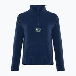 Bărbați Nike Swoosh Air Polar Fleece Half Zip Top midnight navy/ volt