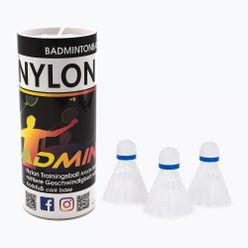 Sunflex Badminton Nailon 3XW volane 3 buc alb 53558