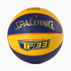 Minge de baschet Spalding TF-33 Gold galben-albastră 76862Z mărime 6