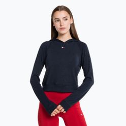 Hanorac de antrenament pentru femei Tommy Hilfiger Slim Soft Hoodie albastru
