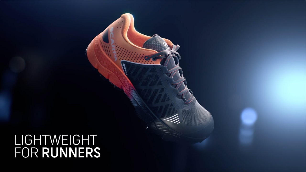 Pantofi de alergare bărbați SCARPA Spin Ultra negru/portocaliu GTX 33072-200/1