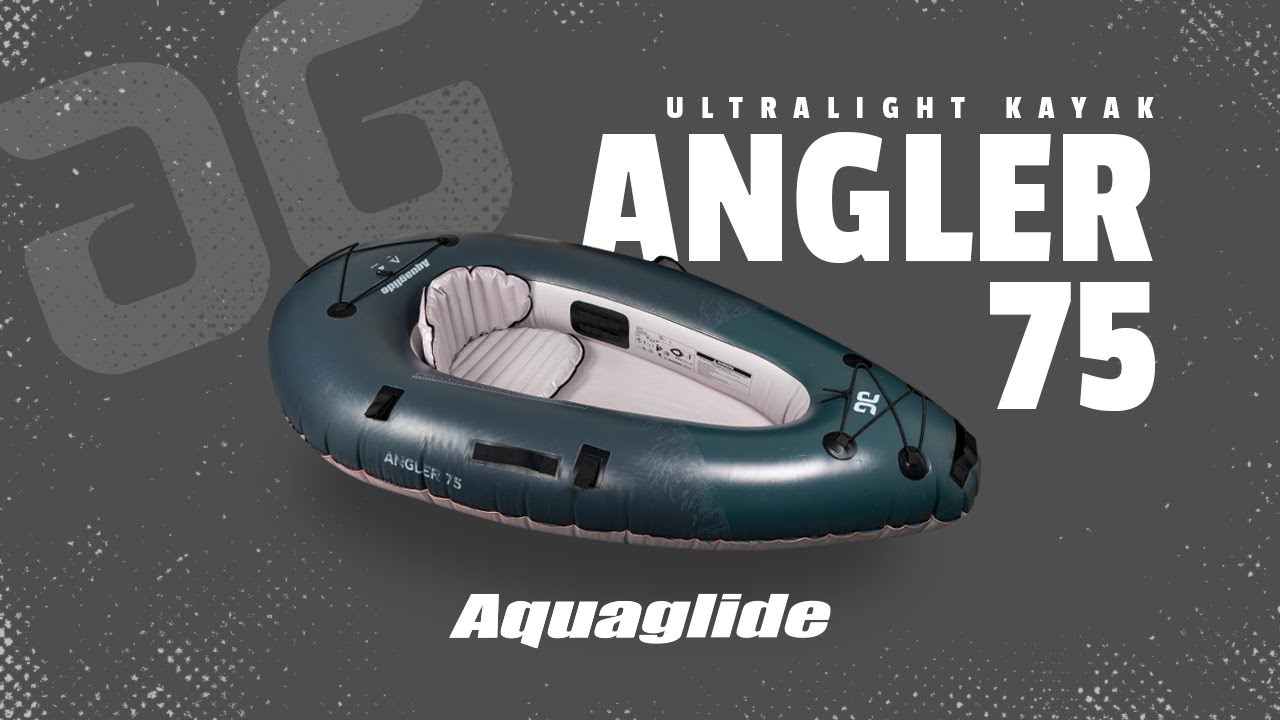 Aquaglide Backwoods Angler 75 gri 584121108 Caiac gonflabil pentru 1 persoană