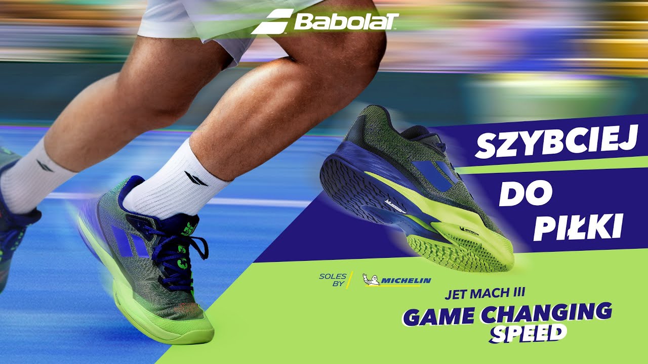 Pantofi de tenis pentru copii BABOLAT 22 Jet Mach 3 Clay albastru panglică 33S22730
