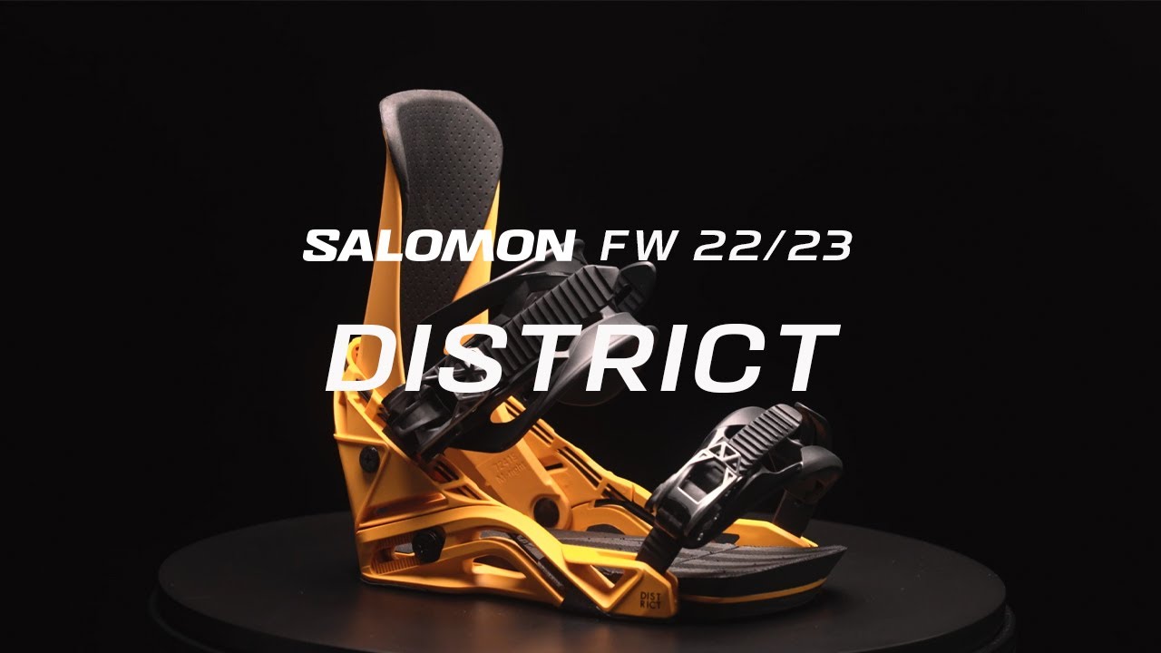 Atașamente de snowboard pentru bărbați Salomon District negru L41776000